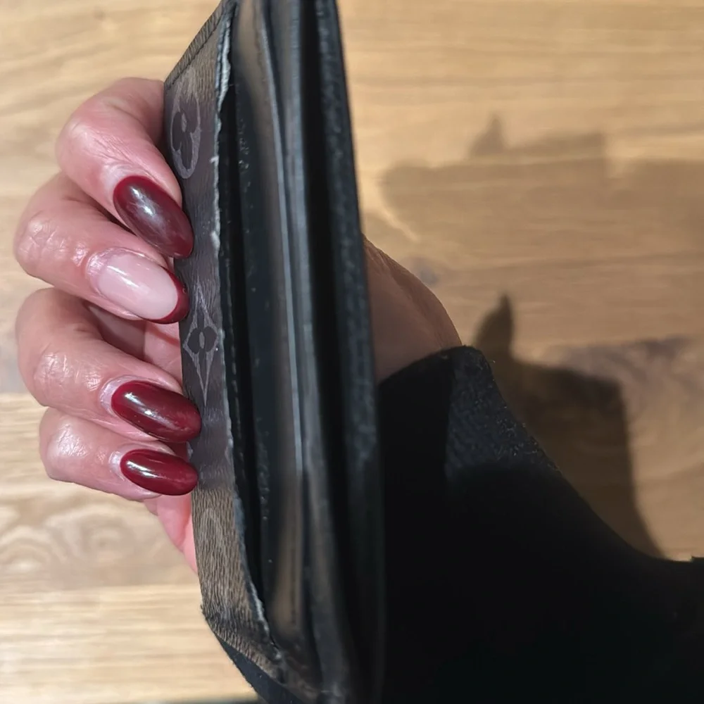 Louis Vuitton (LV) Monogram Eclipse Double Card Holder